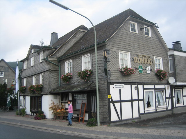 Ziel Gasthof Röhrig in Fleckenberg nach 2,5 Std. Fahrt!